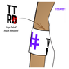 Tilted Thunder Roller Derby B Team: Reversible Armbands