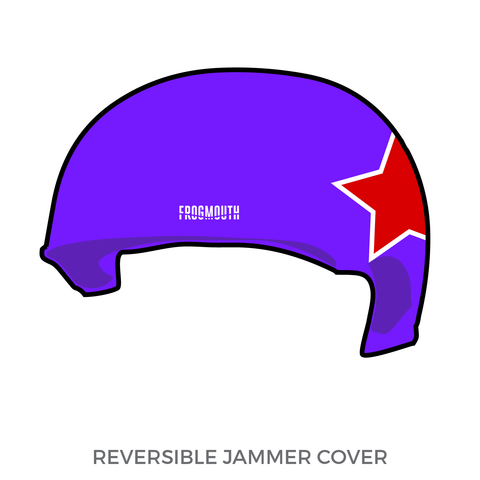 Tilted Thunder Roller Derby A Team: Jammer Helmet Cover (Purple)