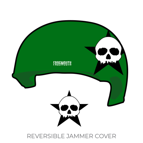 North Star Roller Derby Travel Team: Jammer Helmet Cover (Green)