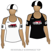 Carolina Roller Derby: Reversible Scrimmage Jersey (White Ash / Black Ash)