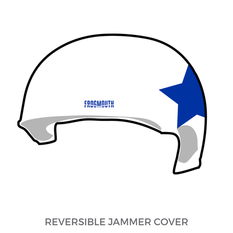 Victorian Roller Derby League: Jammer Helmet Cover (White)