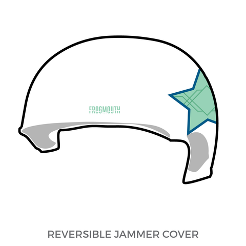 Long Island Roller Rebels: Jammer Helmet Cover (White)
