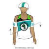 Savannah Junior Roller Derby: Reversible Uniform Jersey (WhiteR/TealR)