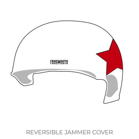 Lethbridge Roller Derby Guild Deathbridge Derby Dames: Jammer Helmet Cover (White)