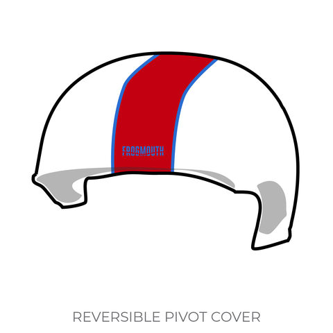 Quad City Rollers: Pivot Helmet Cover (White)