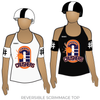 Denver Roller Derby Orange Crushers: Reversible Scrimmage Jersey (White Ash / Black Ash)