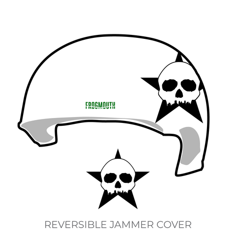 North Star Roller Derby Travel Team: Jammer Helmet Cover (White)