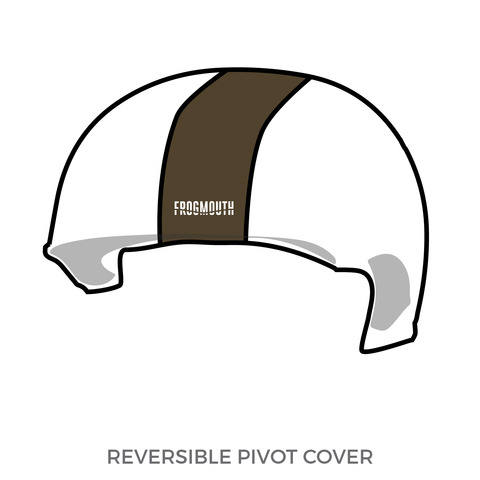 Denver Roller Derby Green Barrettes: Pivot Helmet Cover (Black)