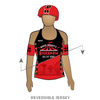 Quad County Roller Derby Sideshow: Reversible Uniform Jersey (RedR/BlackR)