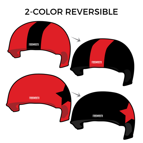 Rocky Mountain Red Ridin Hoods: Pair of 2-Color Reversible Helmet Covers