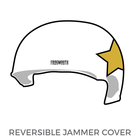 2x4 Roller Derby Travel Team: 2018 Jammer Helmet Cover (White)