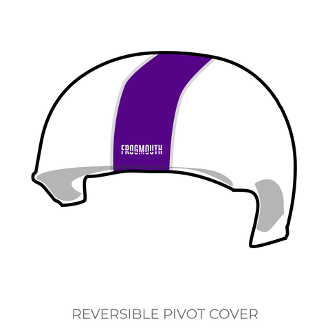 Lilac City Roller Derby Abominations: Pivot Helmet Cover (White)