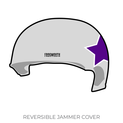 Lilac City Roller Derby Abominations: Jammer Helmet Cover (White)