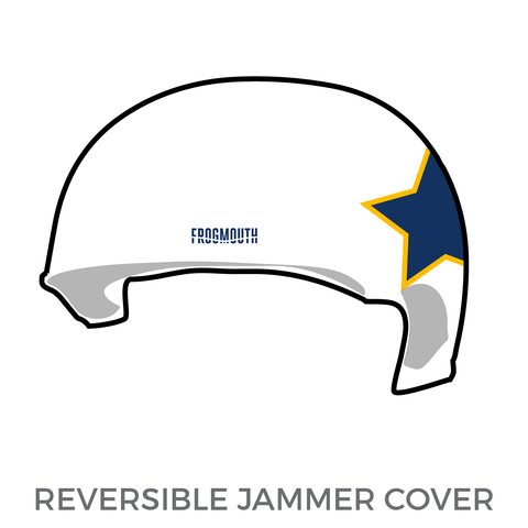 Acadiana Roller Derby: Jammer Helmet Cover (White)