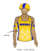Alamogordo Roller Derby: Reversible Uniform Jersey (BlueR/YellowR)
