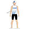 Albany All Stars Roller Derby: Uniform Jersey (White)