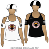 Androscoggin Fallen Angels Roller Derby League: Reversible Scrimmage Jersey (White Ash / Black Ash)