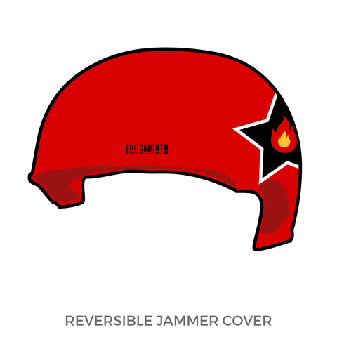 Androscoggin Fallen Angels Roller Derby League: 2018 Jammer Helmet Cover (Red)