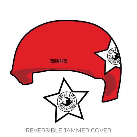 Apple City Roller Derby: 2019 Jammer Helmet Cover (Red)