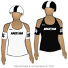 Arizona Roller Derby Home Teams: Reversible Scrimmage Jersey (White Ash / Black Ash)