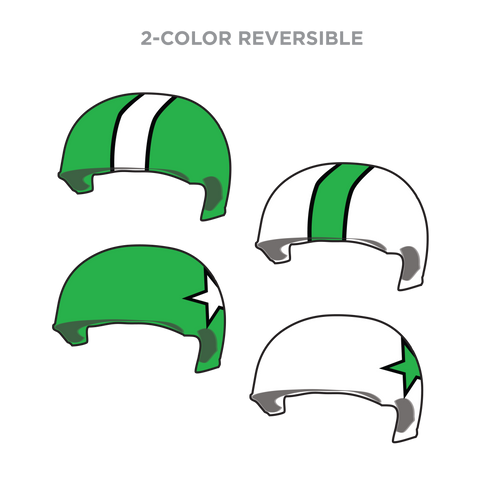 Northwoods Derby Knockouts: Two Pairs of 1-Color Reversible Helmet Covers