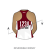 Assassination City Roller Derby Conspiracy: Reversible Uniform Jersey (WhiteR/MaroonR)