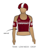 Assassination City Roller Derby Conspiracy: Uniform Jersey (Maroon)