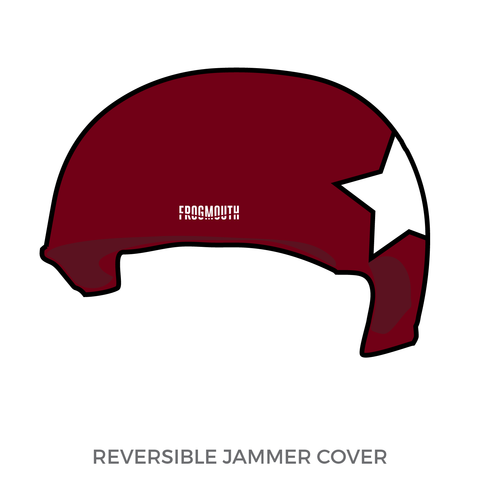 Assassination City Roller Derby Conspiracy: Jammer Helmet Cover (Maroon)