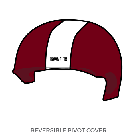 Assassination City Roller Derby Conspiracy: Pivot Helmet Cover (Maroon)