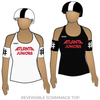 Atlanta Junior Roller Derby Travel Teams: Reversible Scrimmage Jersey (White Ash / Black Ash)