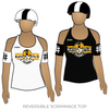 Kansas City Roller Warriors Black Eyed Susans: Reversible Scrimmage Jersey (White Ash / Black Ash)