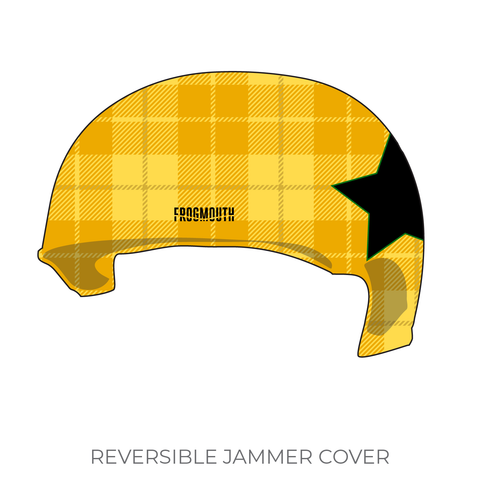 Kansas City Roller Warriors Black Eyed Susans: Jammer Helmet Cover (Yellow)