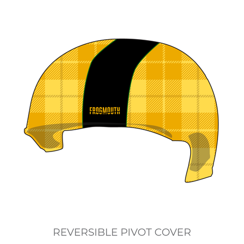 Kansas City Roller Warriors Black Eyed Susans: Pivot Helmet Cover (Yellow)