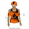 Basin Bombers Roller Derby: Reversible Uniform Jersey (BlackR/OrangeR)