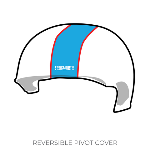 Beach Cities Roller Derby: 2019 Pivot Helmet Cover (White)