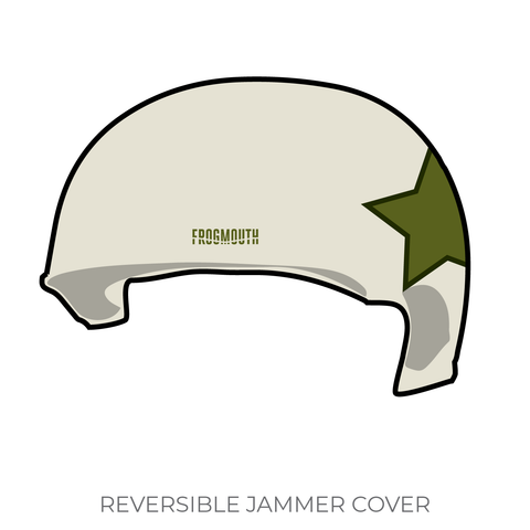 Benton County Roller Derby Bombers: 2019 Jammer Helmet Cover (White)