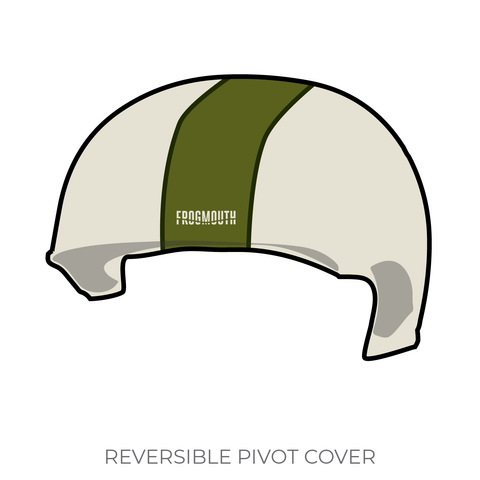 Benton County Roller Derby Bombers: 2019 Pivot Helmet Cover (White)