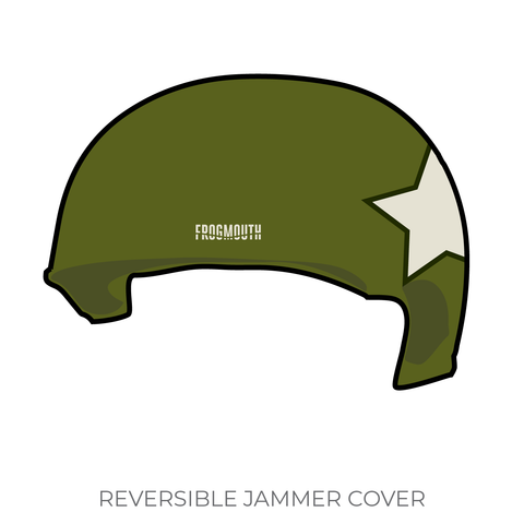 Benton County Roller Derby Bombers: 2019 Jammer Helmet Cover (Green)