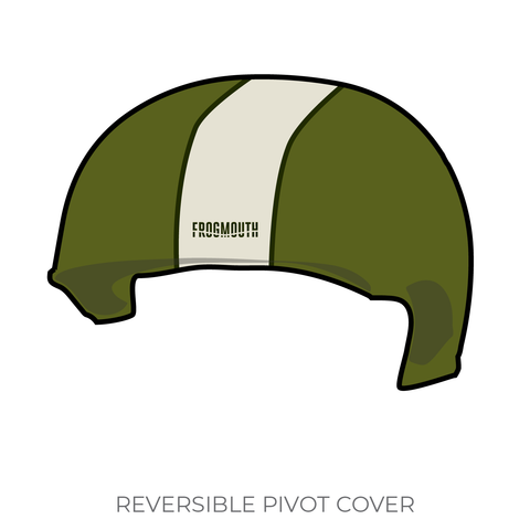 Benton County Roller Derby Bombers: 2019 Pivot Helmet Cover (Green)