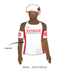 BisMan Roller Derby Bombshellz: 2017 Uniform Jersey (White)