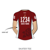 Black Rose Rebellion Junior Roller Derby: Reversible Uniform Jersey (MaroonR/WhiteR)