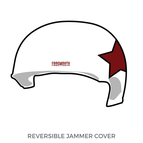 Black Rose Rebellion Junior Roller Derby: 2019 Jammer Helmet Cover (White)