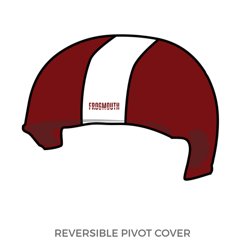 Black Rose Rebellion Junior Roller Derby: 2019 Pivot Helmet Cover (Maroon)