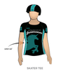 Blue Mountains Roller Derby League Juniorcorns: Reversible Uniform Jersey (TealR/BlackR)