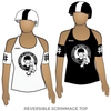 Ithaca League of Women Rollers: Reversible Scrimmage Jersey (White Ash / Black Ash)