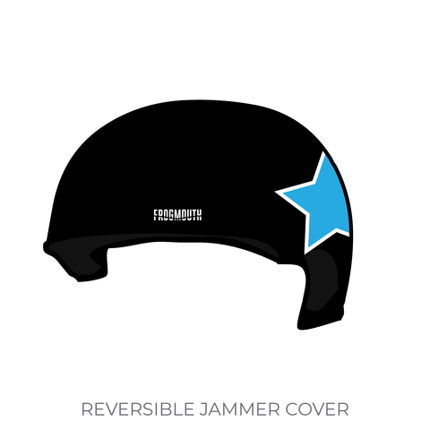 Canberra Roller Derby League Black ‘n’ Blue Belles: Jammer Helmet Cover (Black)