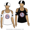 Jacksonville Roller Derby Bold City Bombshells: Reversible Scrimmage Jersey (White Ash / Black Ash)