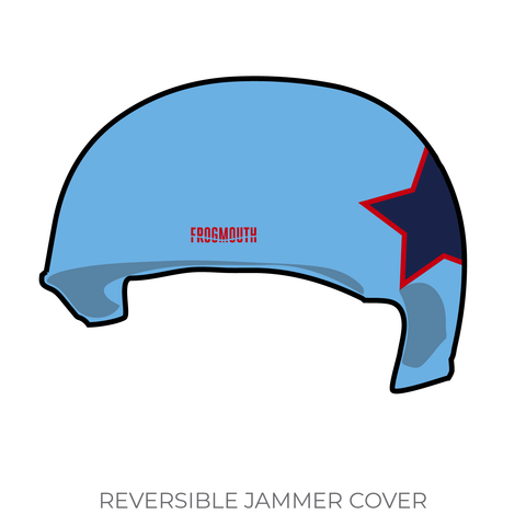 Jacksonville Roller Derby Bold City Bombshells: 2019 Jammer Helmet Cover (Blue)