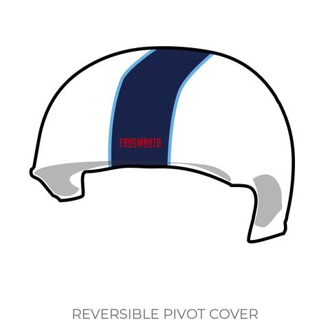 Jacksonville Roller Derby Bold City Bombshells: 2019 Pivot Helmet Cover (White)