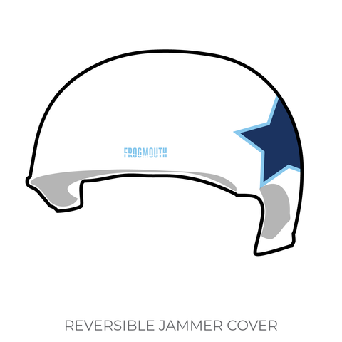 Boston Junior Derby: Jammer Helmet Cover (White)